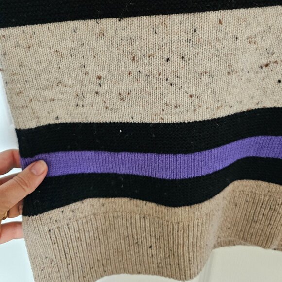 NWOT COS 100% Wool Oversized Striped Vest. - Picture 8 of 9